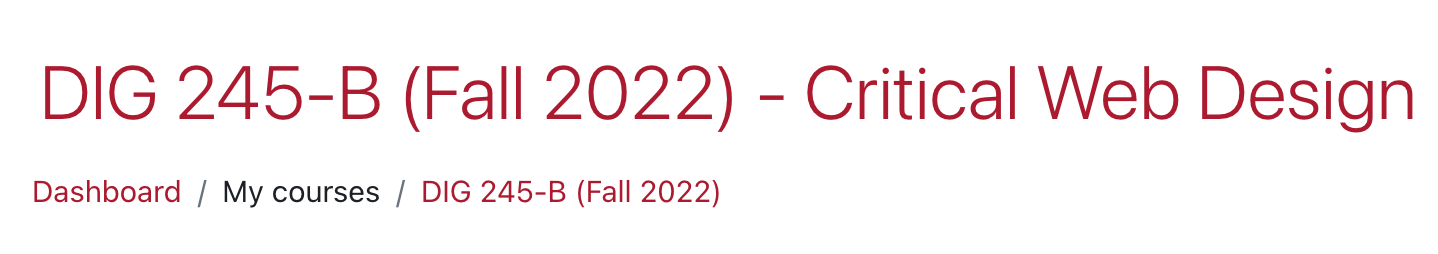 Image of the moodle class header